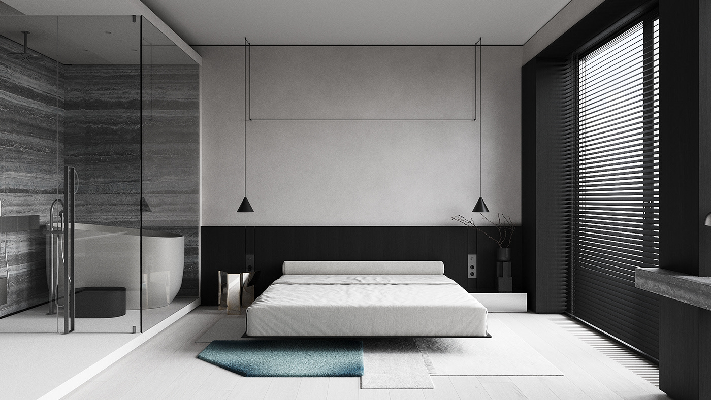 黑灰调子，极致简约空间！-16
