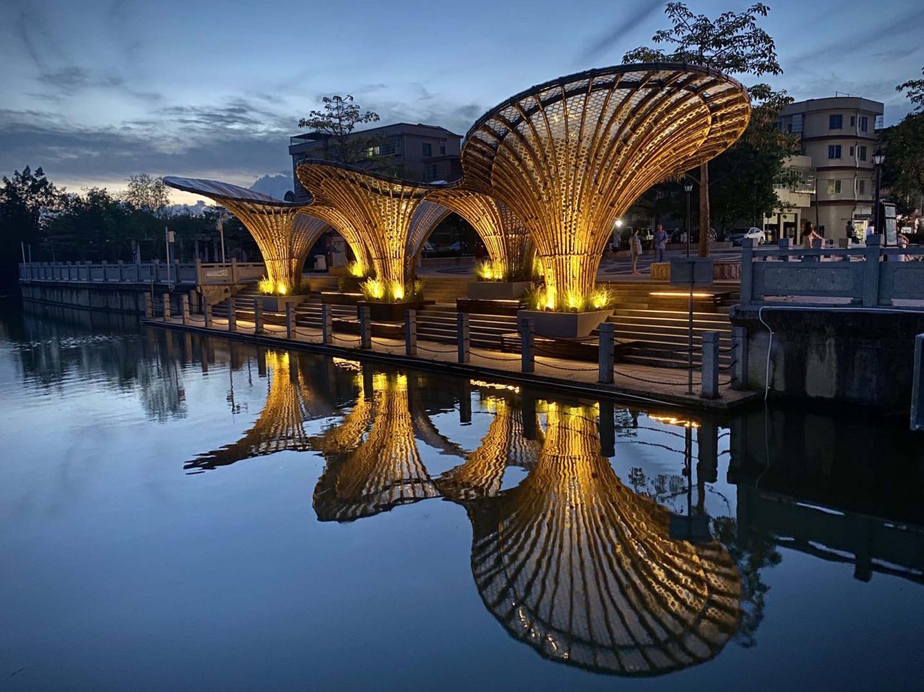 Huanglong Waterfront Bamboo Pavilion 2.0 | 融合古典与现代的竹艺建筑-35