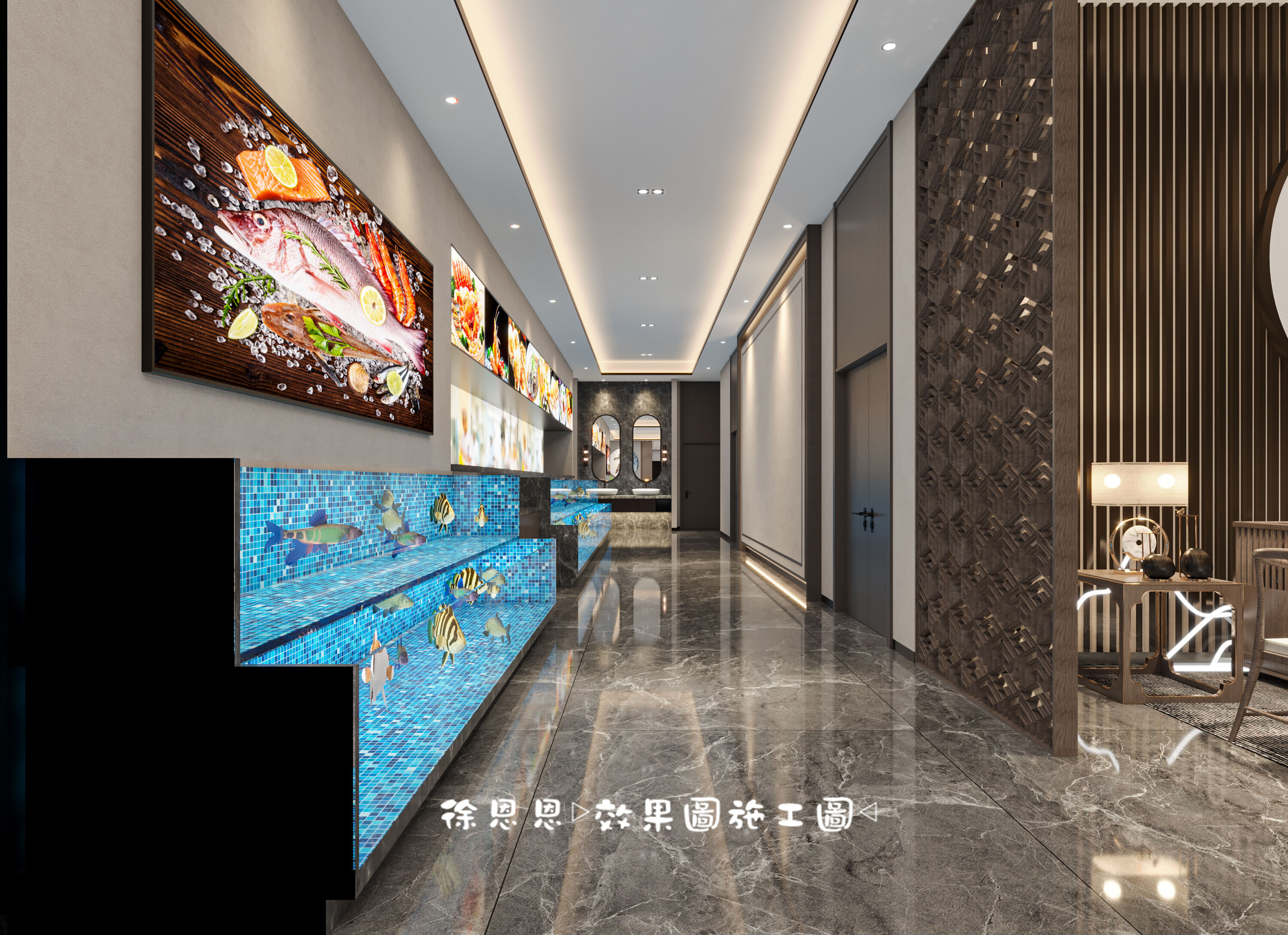 新中式饭店，温婉优雅与现代空间的完美结合-9