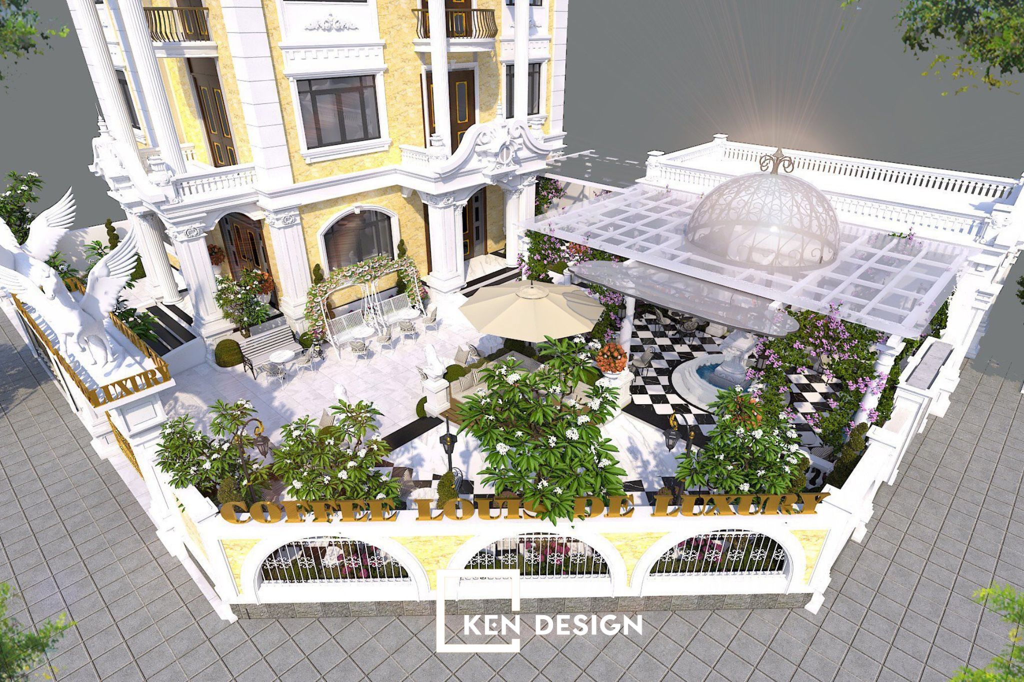 De Lu·ury Coffee设计项目丨越南河内丨KenDesign-6