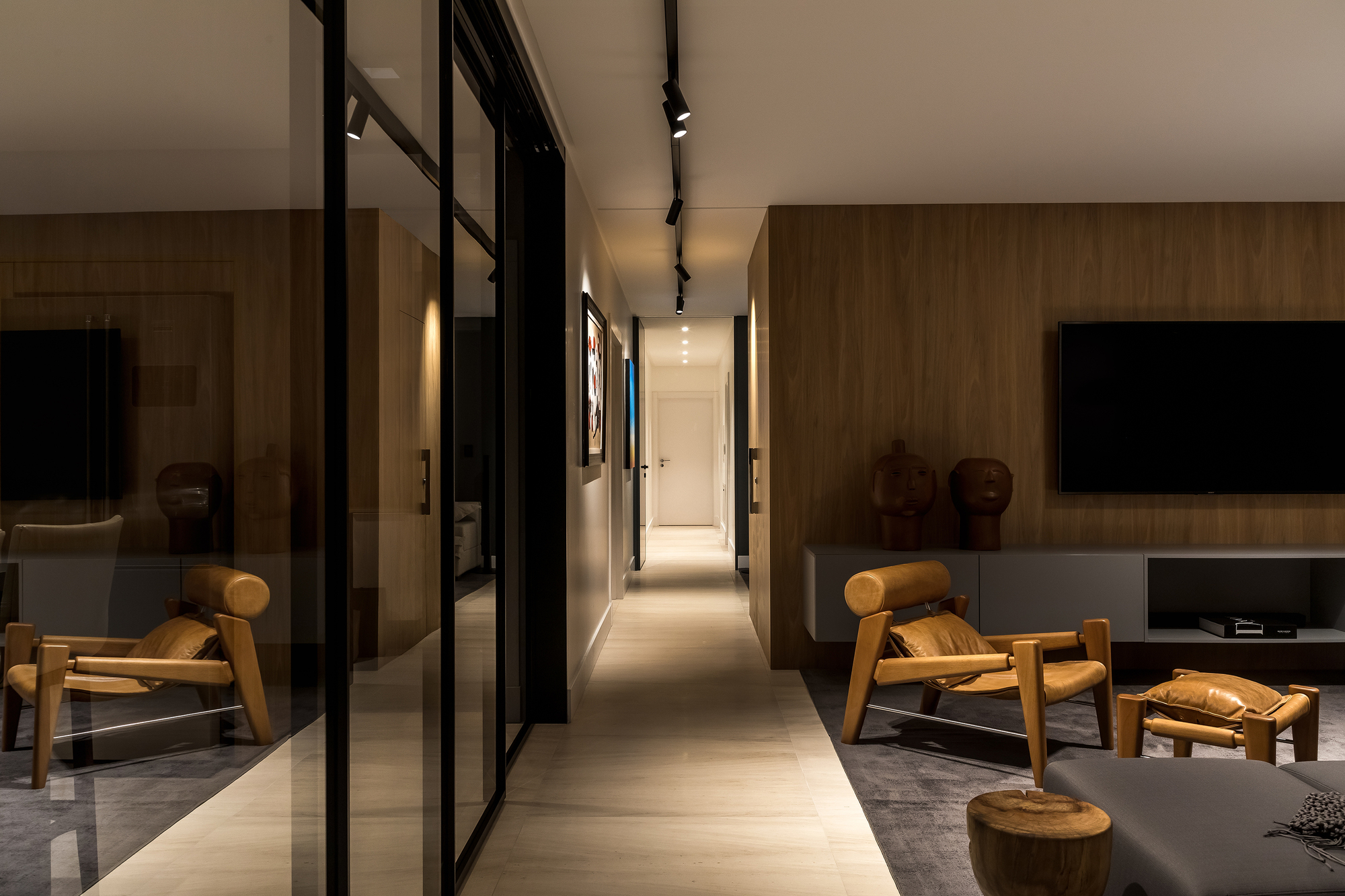 巴西极简主义之VA公寓样板房(2020)(Michel Macedo Arquitetos)设计-31