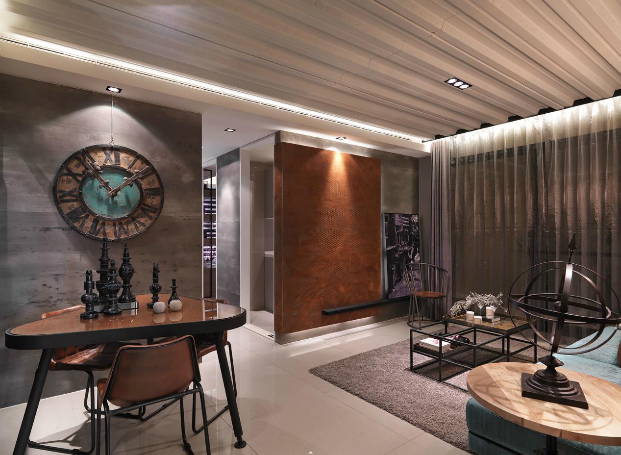 金属摇滚——个性工业质感宅 彩韵设计-1