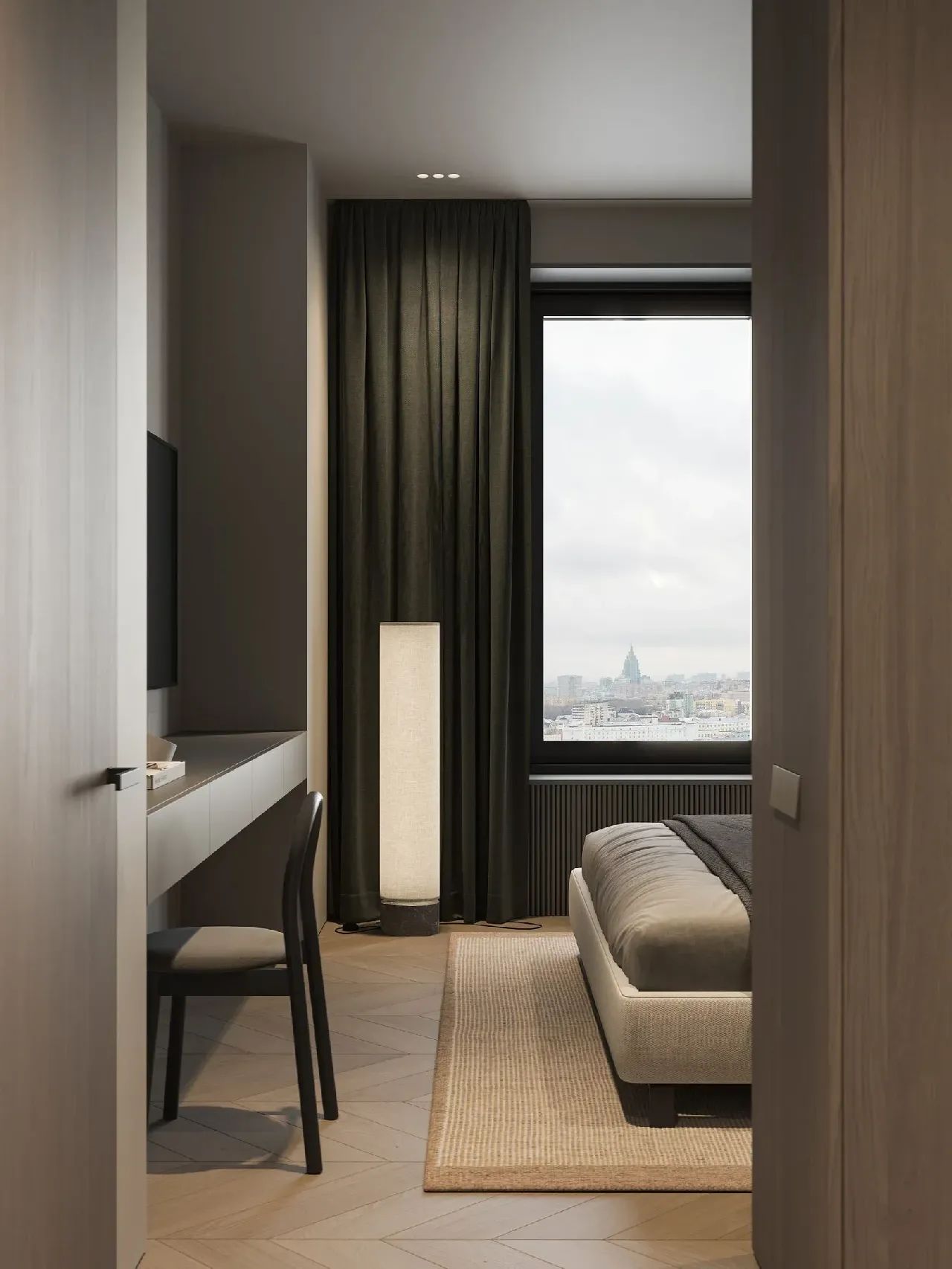 128㎡三居室室内设计-18