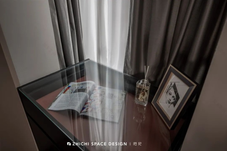 117m2 黑与蓝碰撞的高级想象丨武汉咫尺设计-58