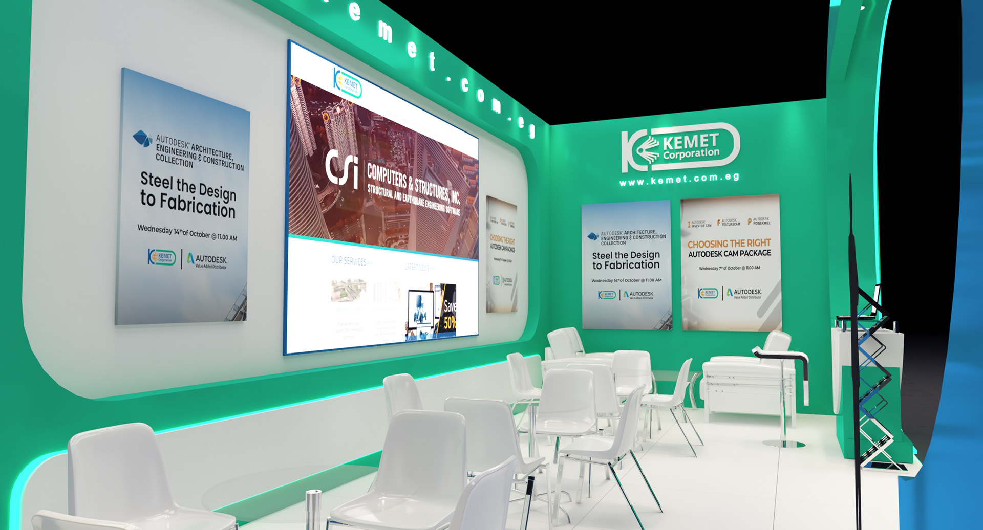 KEMET 2021 埃及展台设计-12