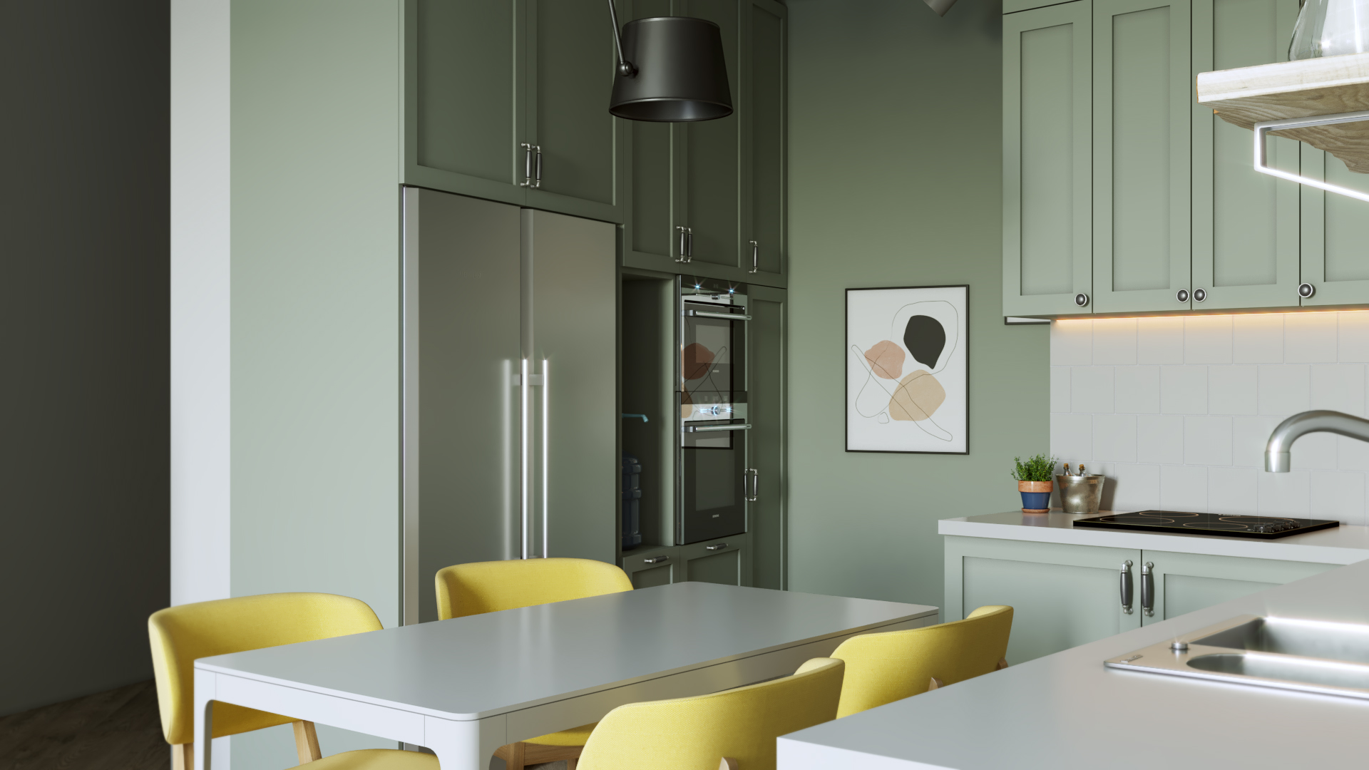 Трехкомнатная квартира в ЖК "Кардинал"-1