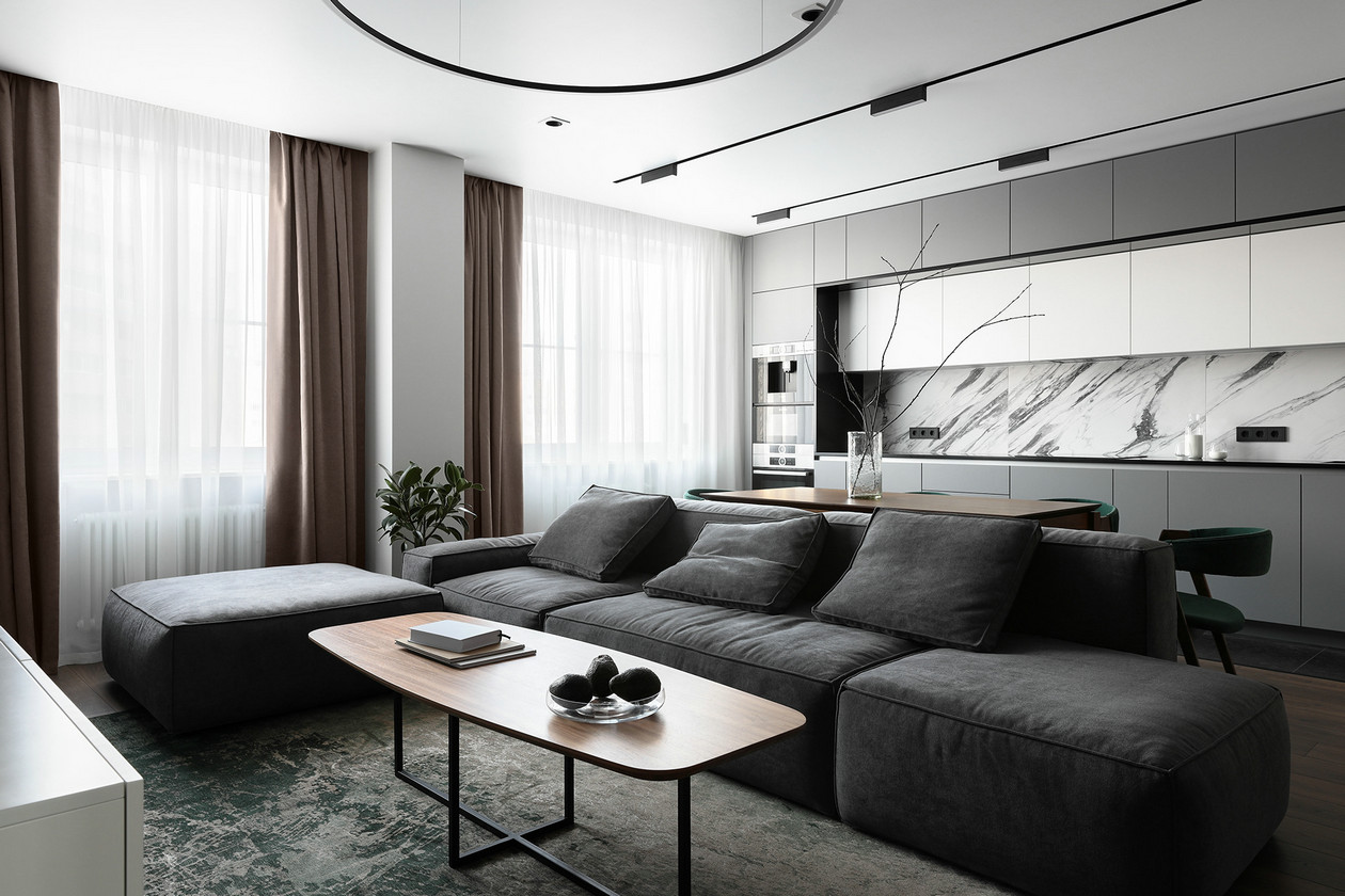 高级灰色系公寓设计-3