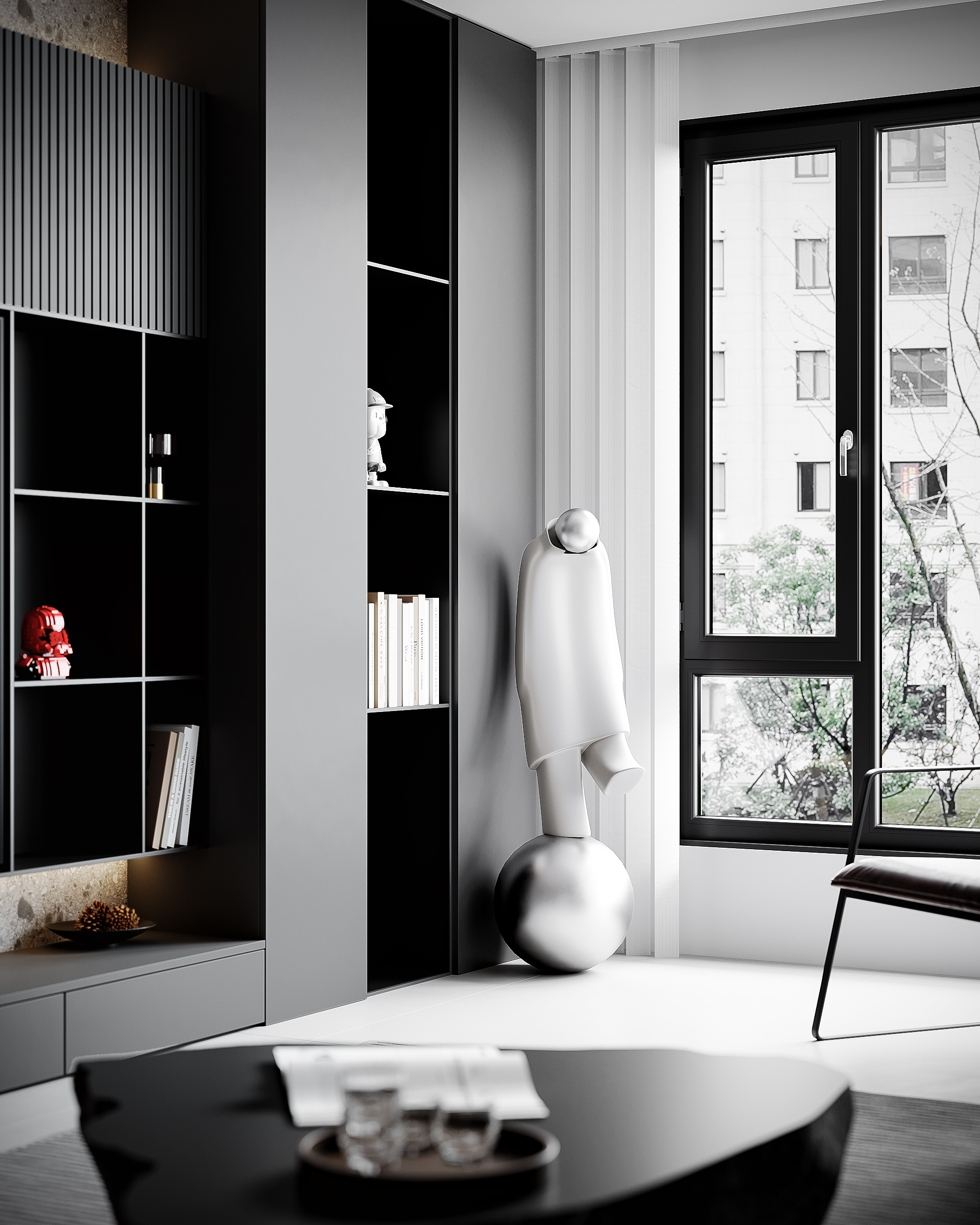 暗黑风客厅设计丨Wudc-5