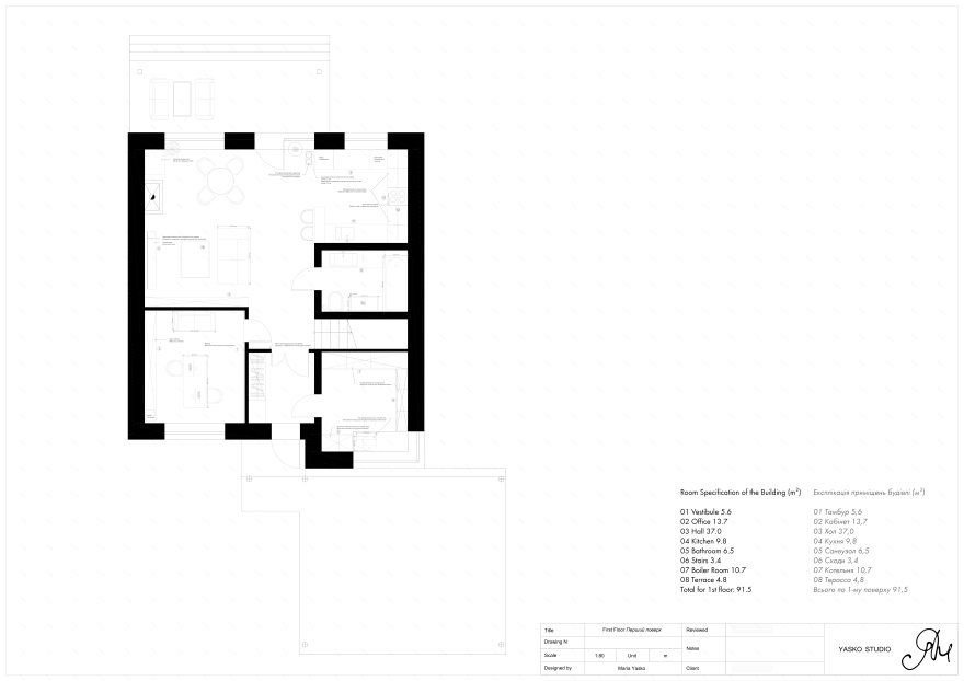 乌克兰基辅地区私人住宅室内设计项目-13