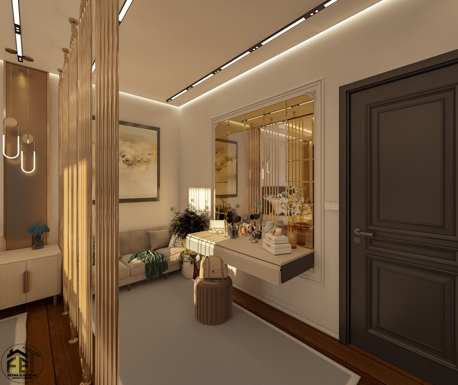 "Interior Master Bedroom Design & Shop Drawings"-4