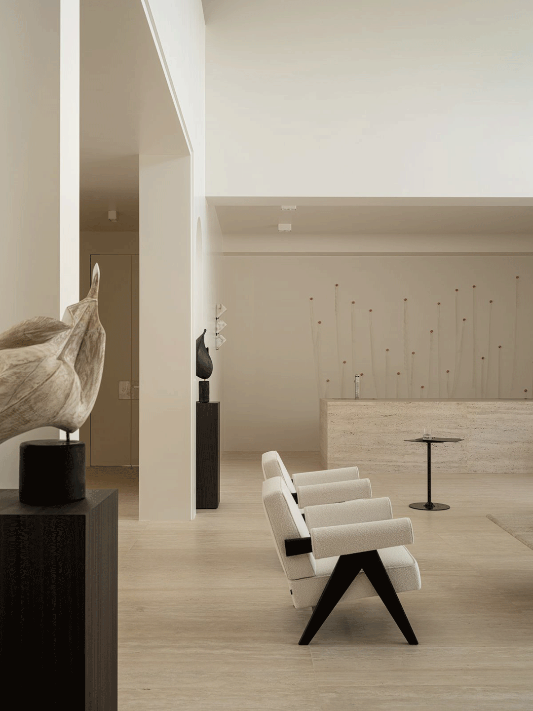 500㎡现代主义别墅，温柔中性色的质感家-21