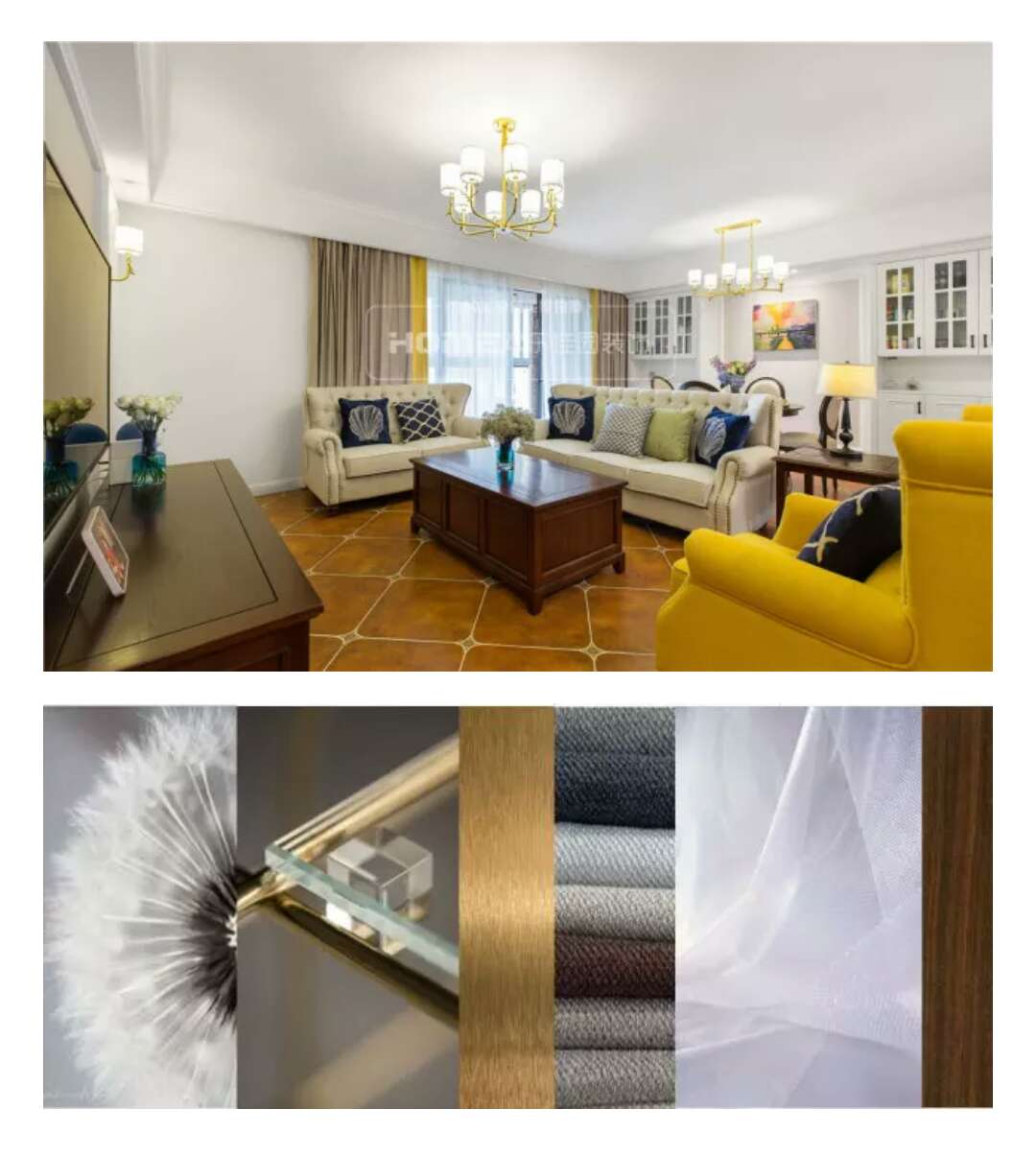 现代美式四口之家,色彩碰撞出的生活浪漫-23