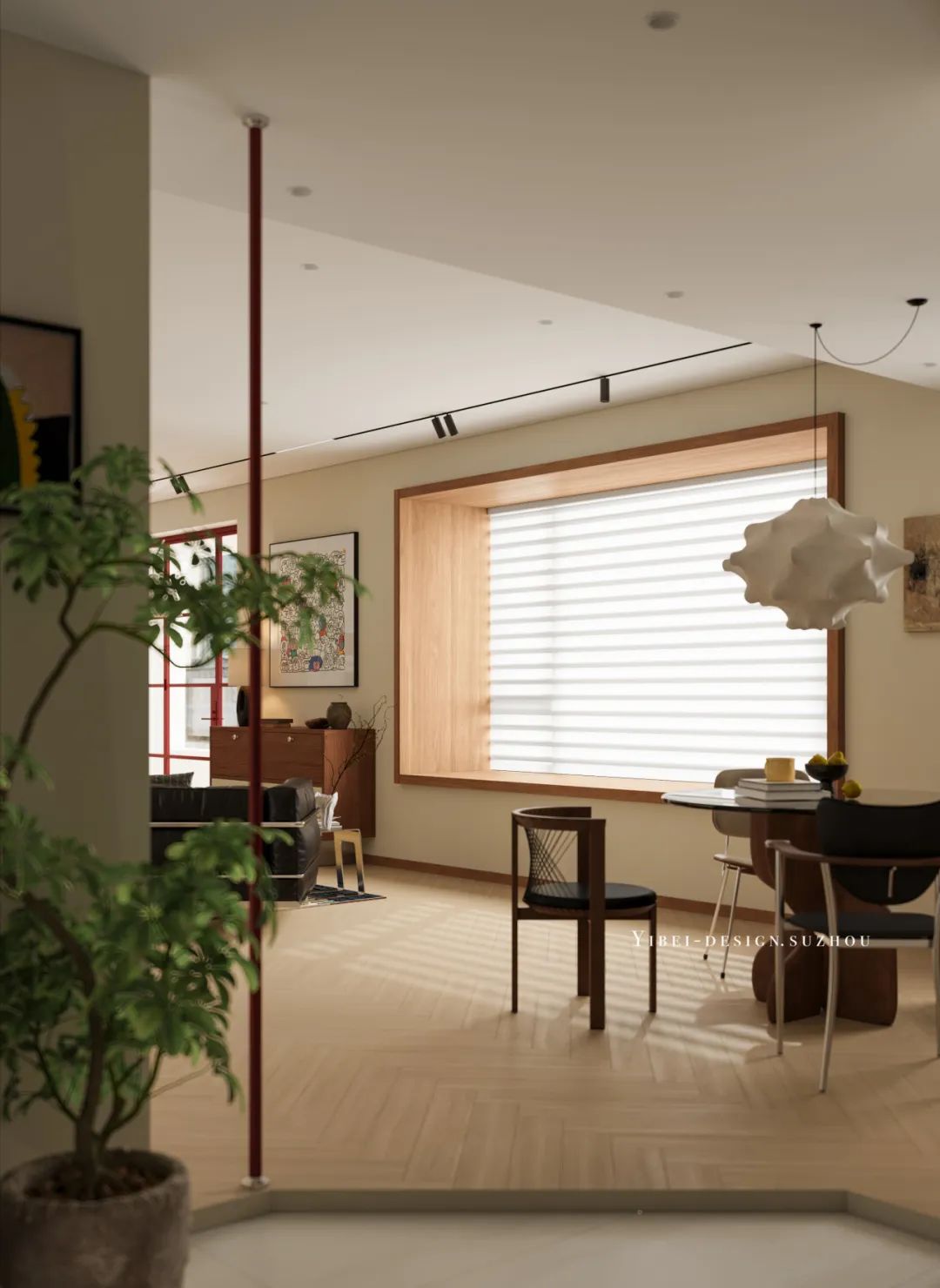 空间通透感与浪漫感兼得之道 家装设计丨YIBEI DESIGN SUZHOU-2