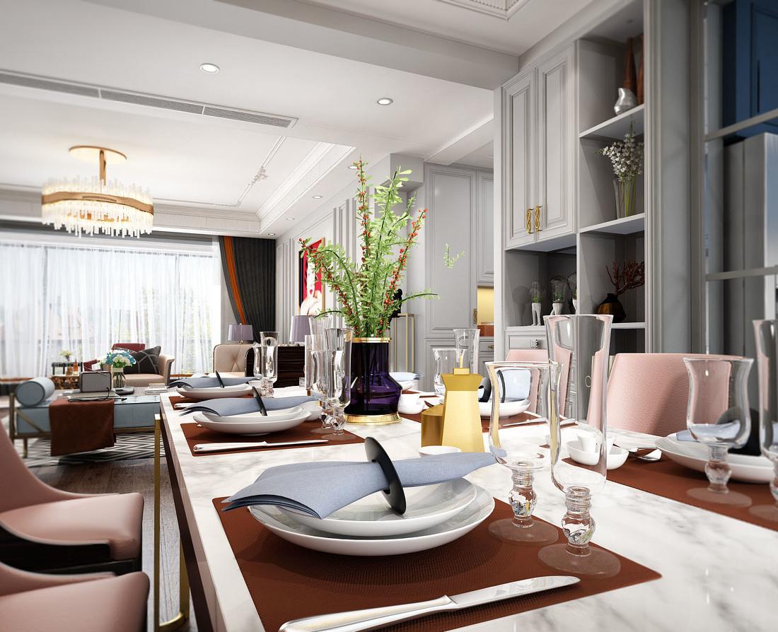 
尚晓明丨云端点墨设计 -180平层/午后红茶 -9