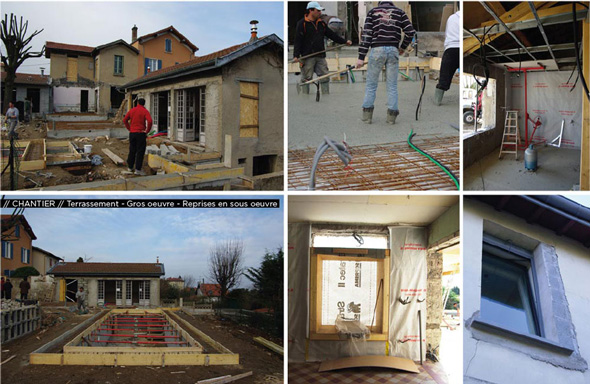 Caluire当代木结构及Viroc板扩建住宅项目丨法国丨MTU  Dank Architectes-33