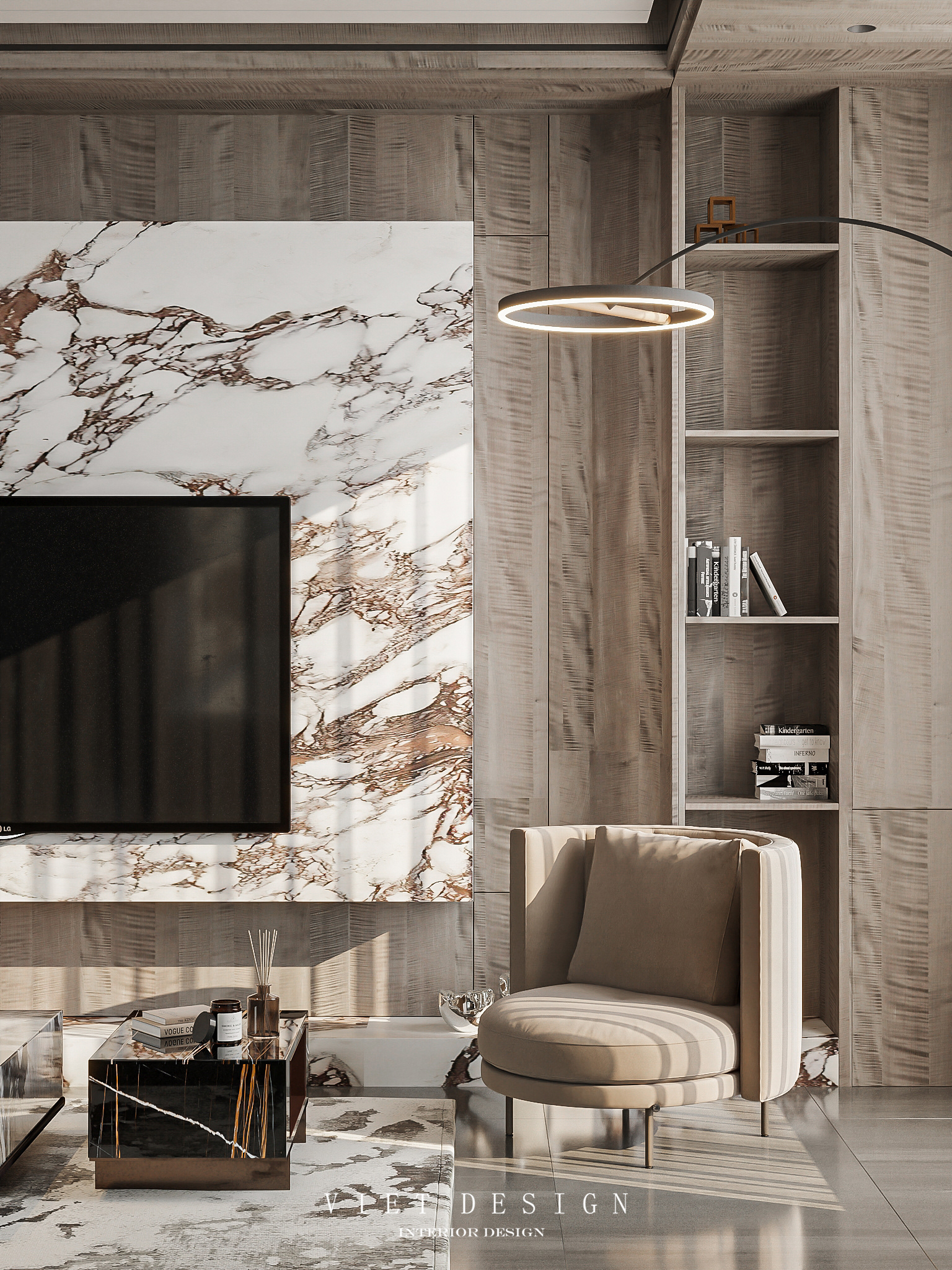 脉纹别墅丨VIET Design-14