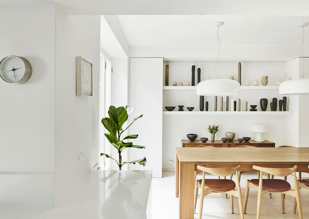 伦敦时尚黑白风格维多利亚式联排别墅-13