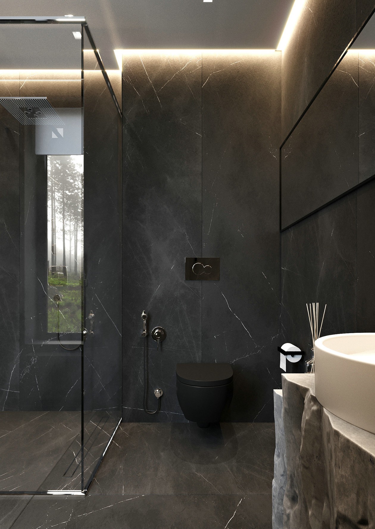 高级黑色系公寓设计-20