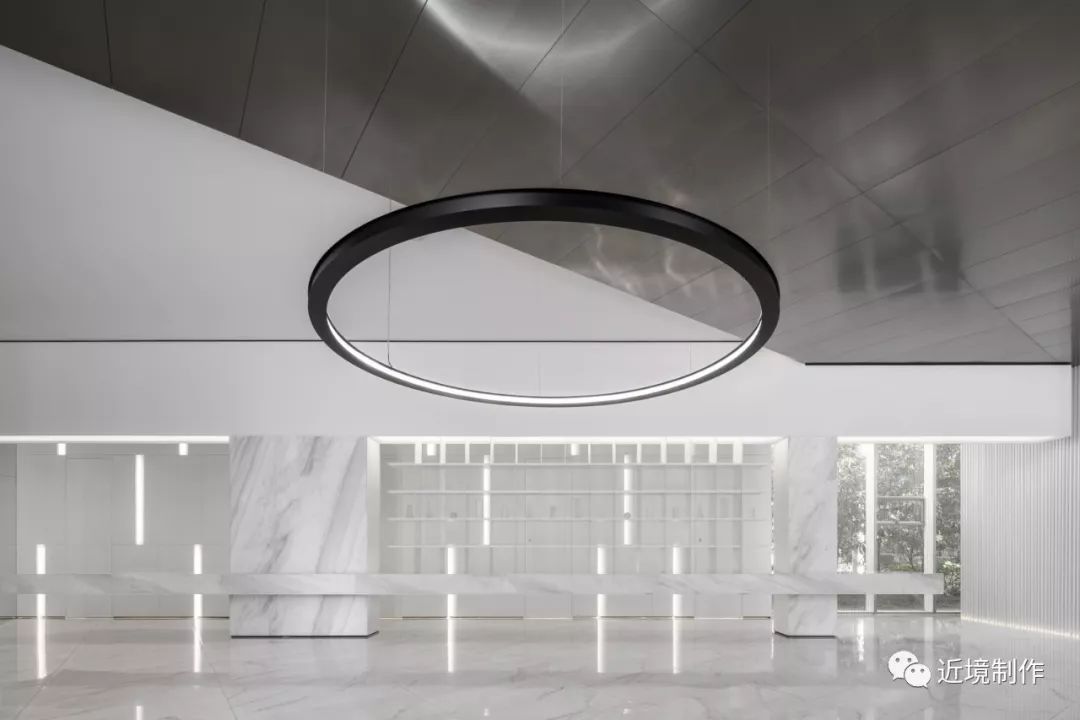 绿城凤起玉鸣城市展厅——白色丛林中的光影艺术-17