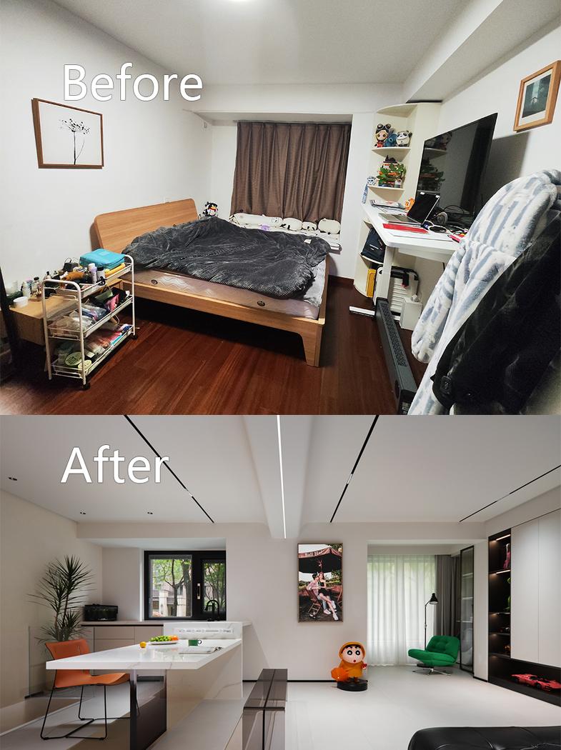 90后e人的地下复式住宅设计丨中国上海-11