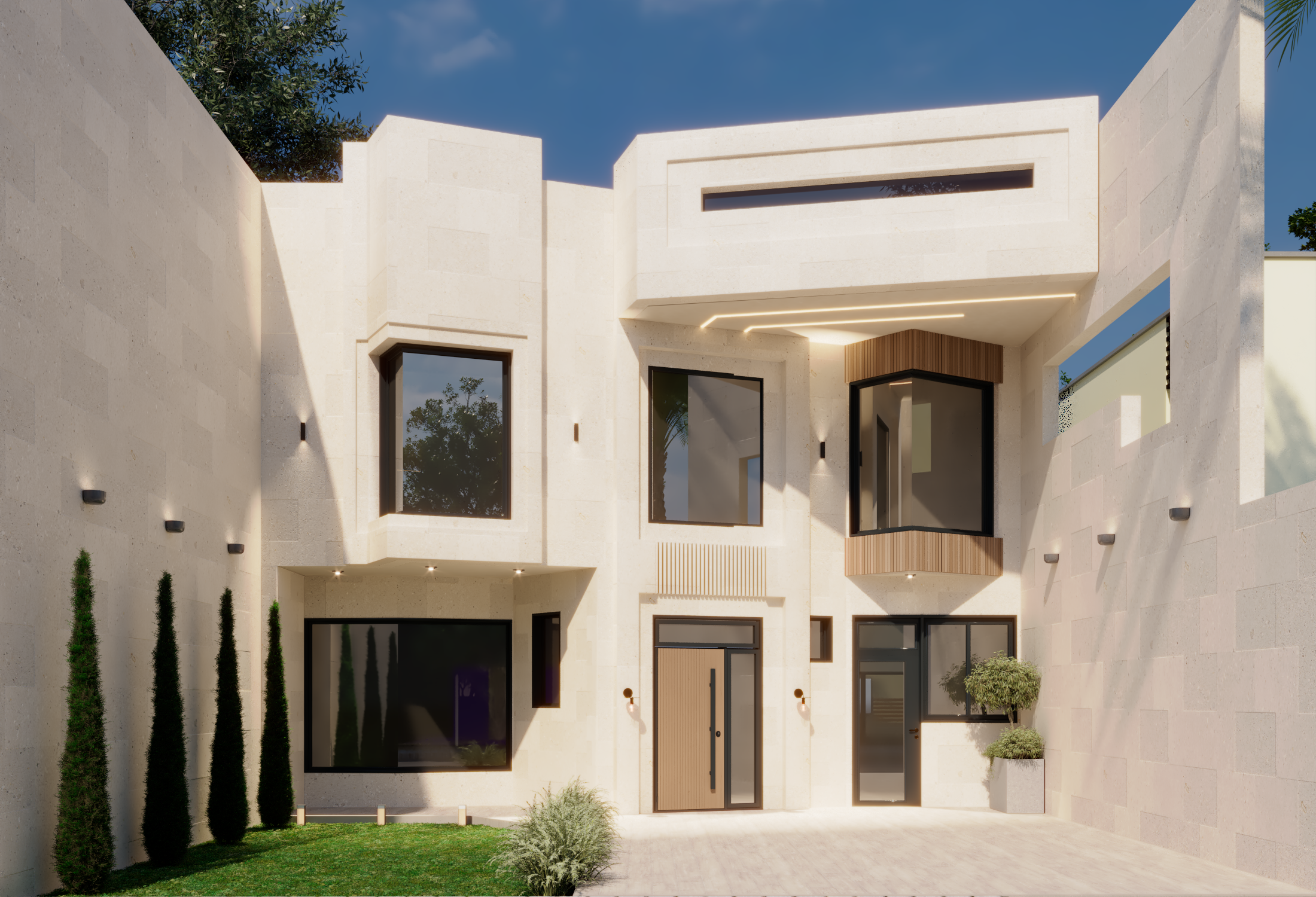 simple house elevation design-0