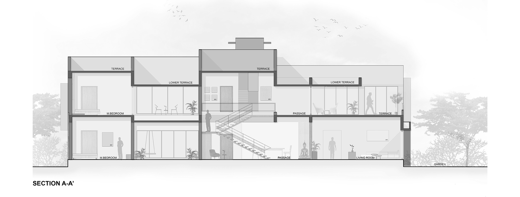 白宫丨印度丨The Grid Architects-43