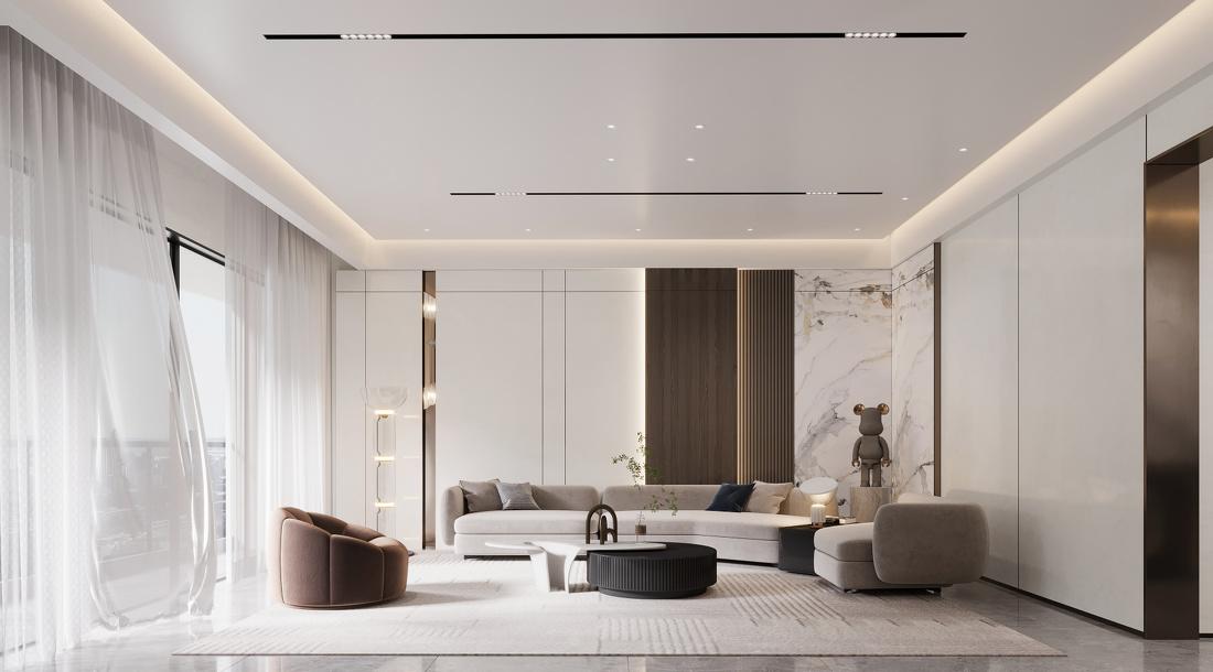 现代轻奢风格住宅设计-18