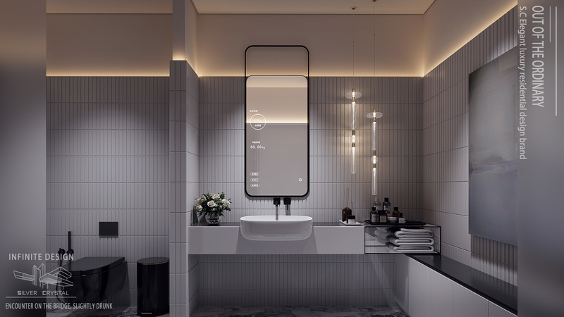 美林湖冯府壹号楼 鱼骨设计诠释极简奢华-9