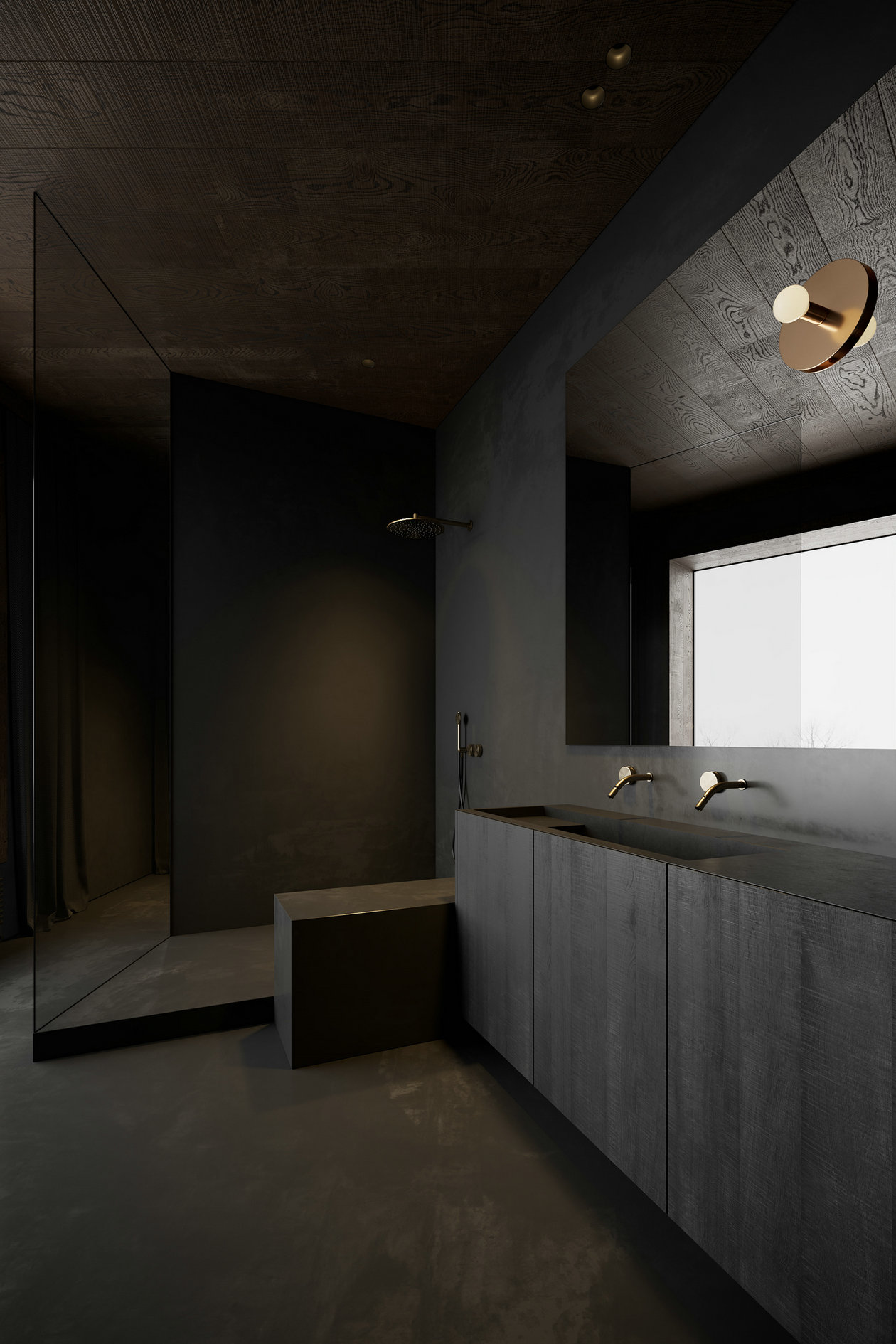 86㎡黑色系住宅设计-8