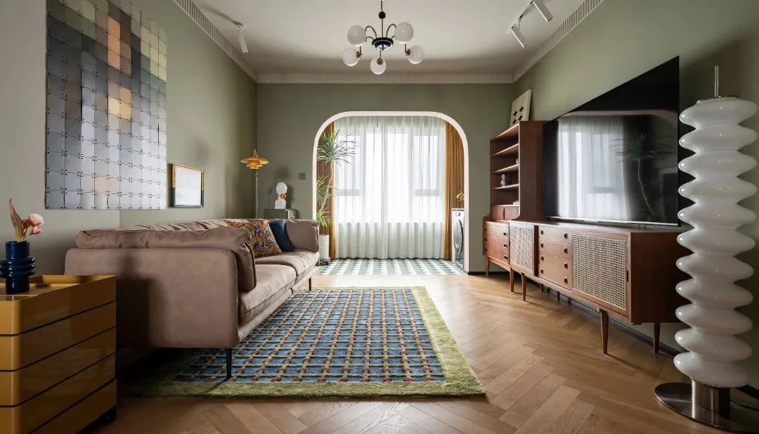 牛油果绿打造复古治愈宅丨中国天津丨凤凰空间-35