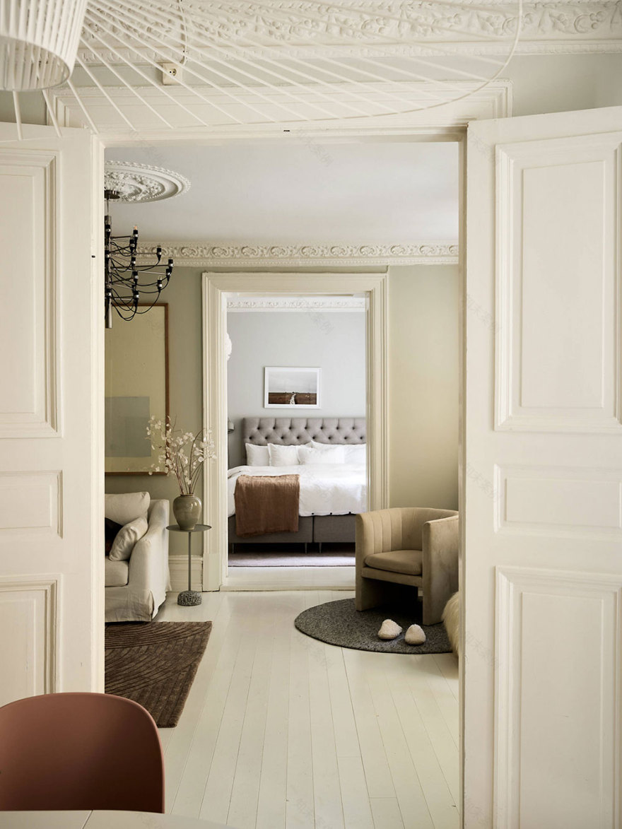 瑞典经典公寓的细腻内饰设计-2