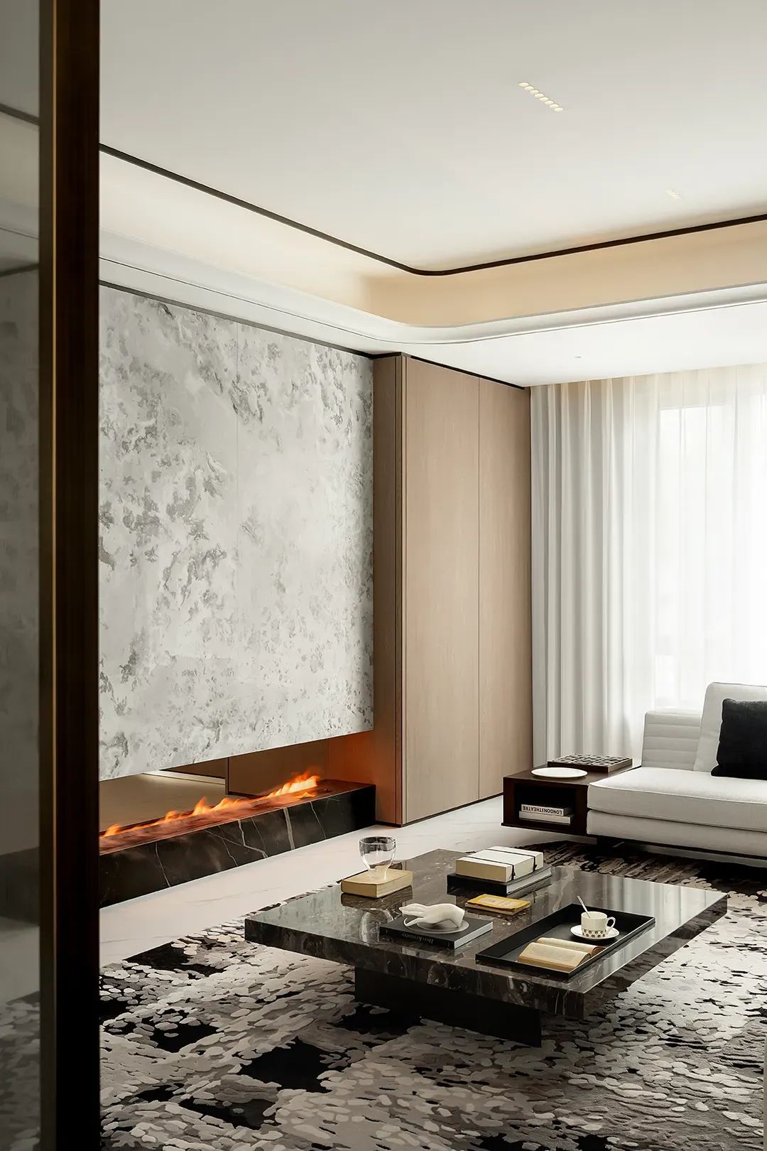 600㎡轻奢豪宅丨南京既白空间设计 李文杰-48