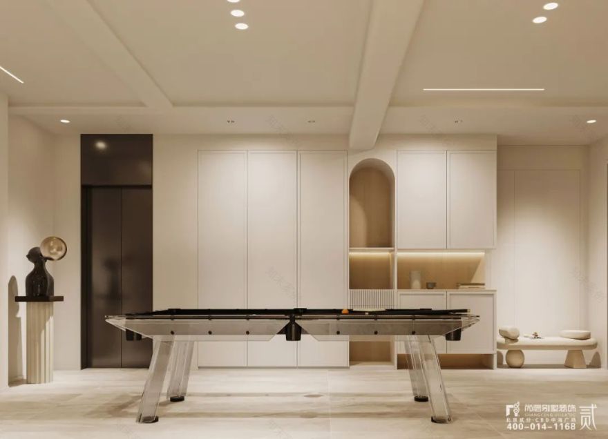 天樾书院 x 尚层作品 | 420㎡叠拼别墅,法式复古与现代诧寂的隔空碰撞,灵魂交融,各生欢喜!-31