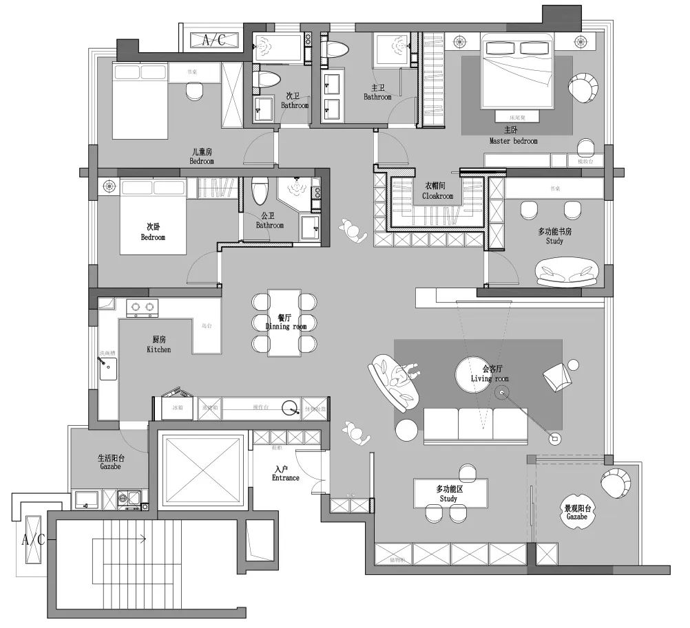 现代极简之家丨中国重庆丨空一筑造-25
