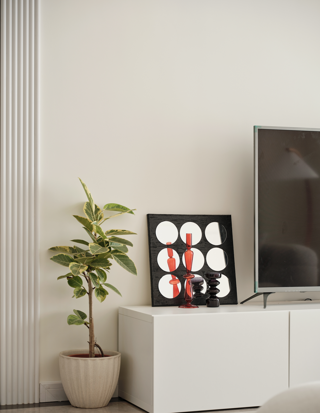 现代奶油风三口之家改造-24