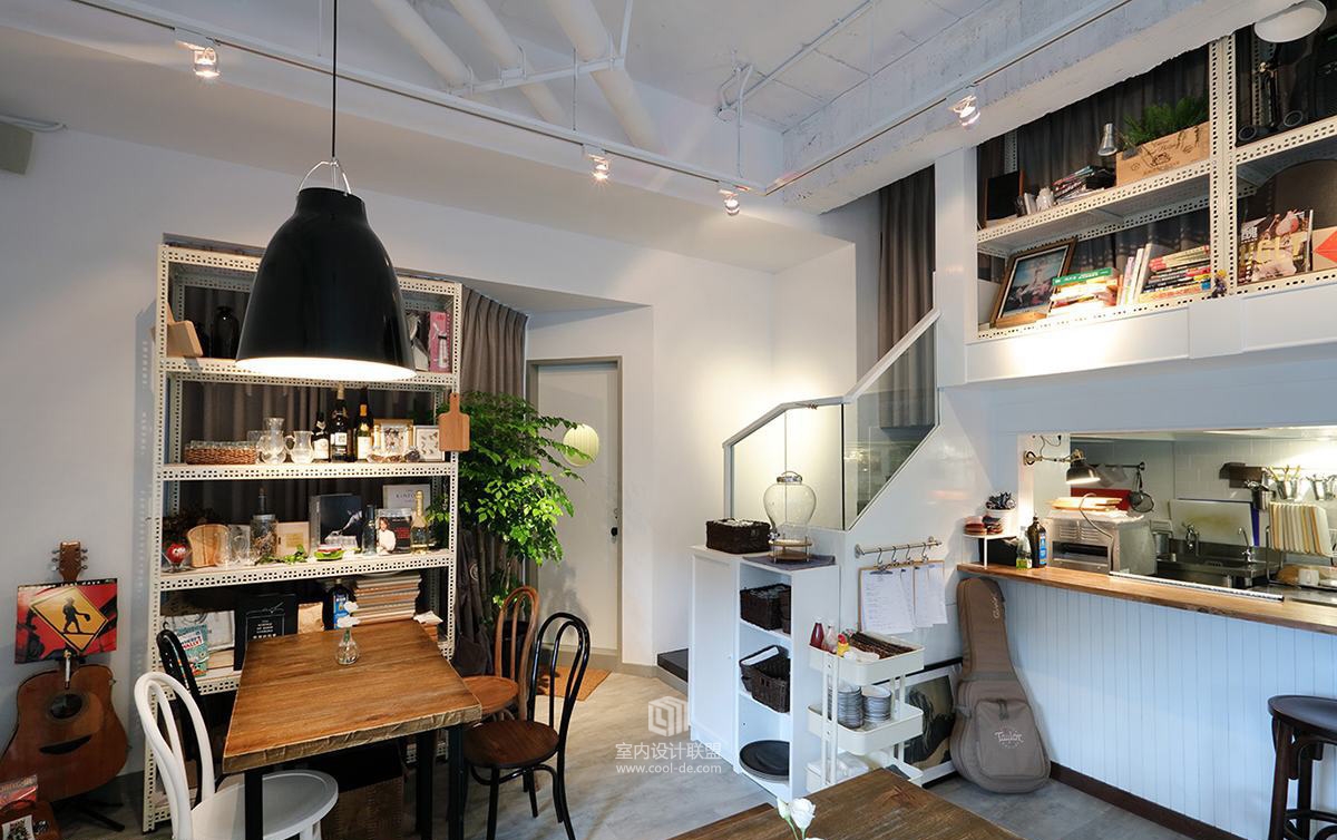 名尧设计--小清新质感 轻工业咖啡厅-23