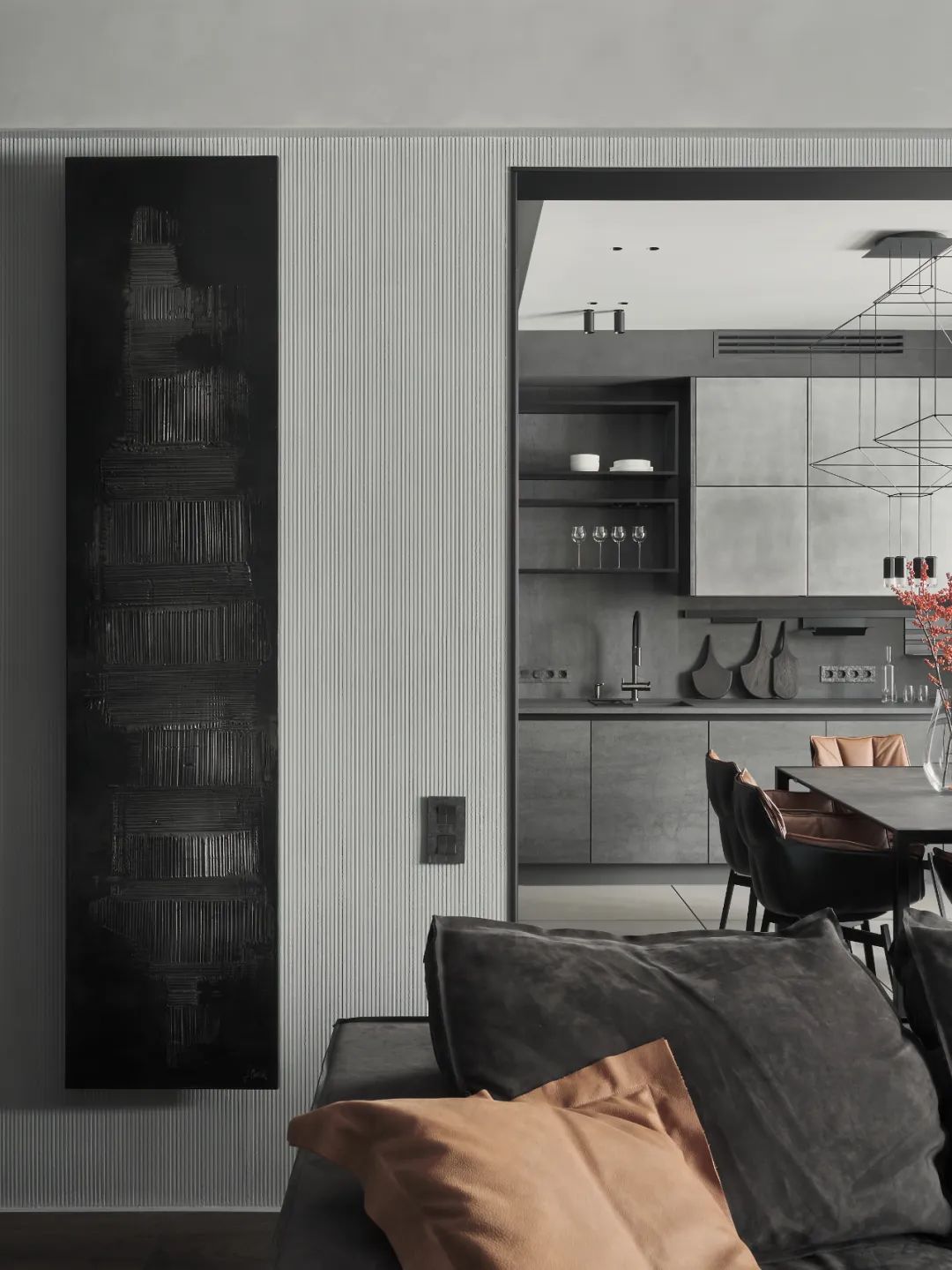 奶油色调的现代空间设计丨俄罗斯圣彼得堡丨DE&DE Studio-61