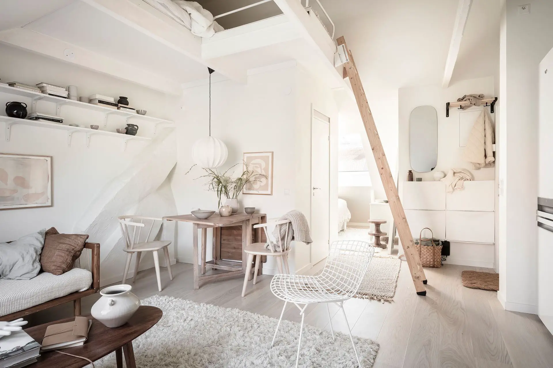 28 平米独特屋顶公寓,融入斯堪的纳维亚设计的现代魅力-10