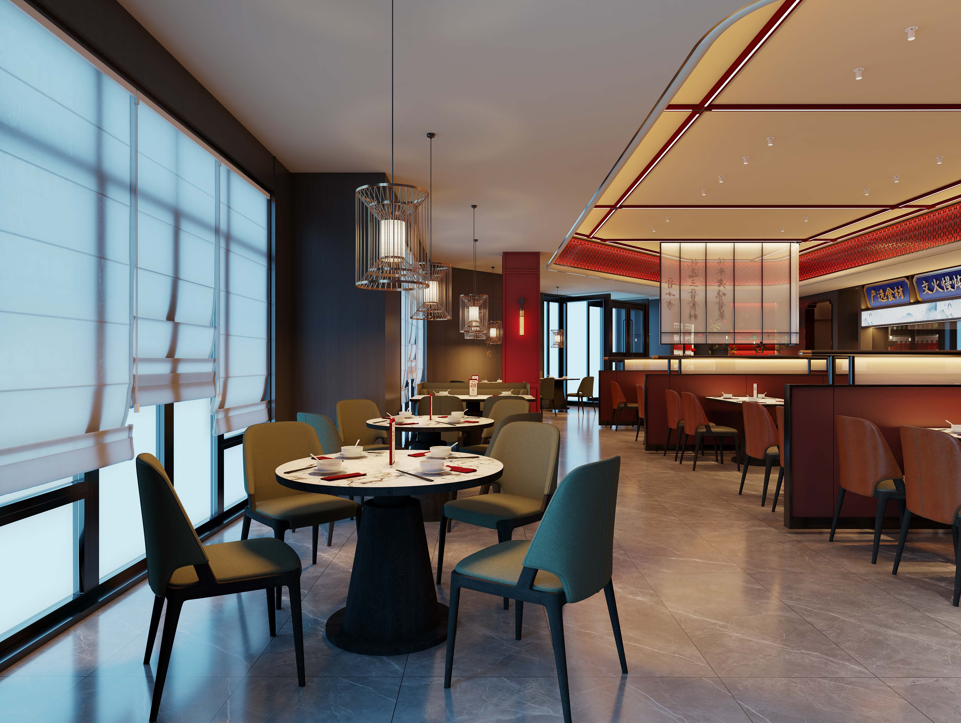 晋十方（晋南菜）太原店丨中国太原丨富厚美学空间设计-7