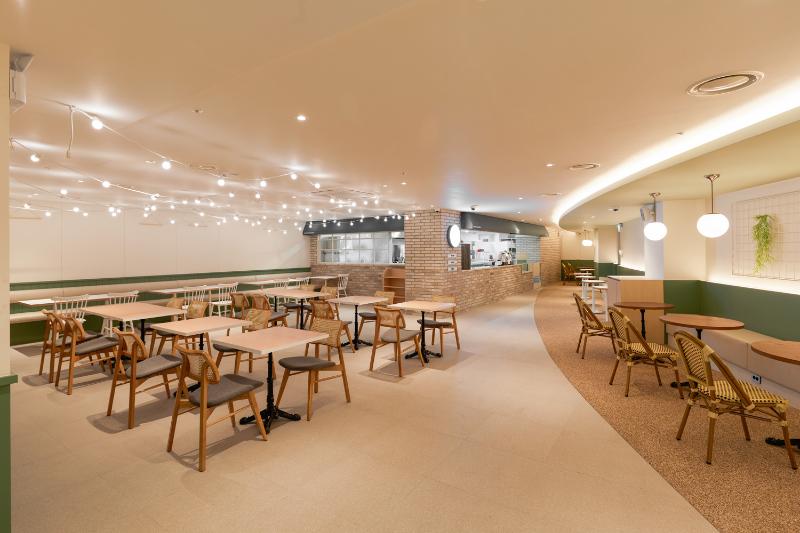 五十大气简洁的绿色餐厅设计-7