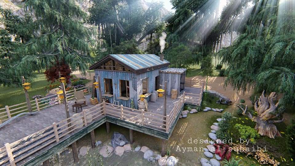 my design of cottage next river-0