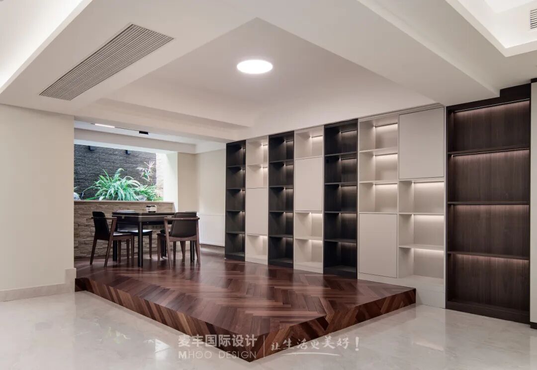 MHOO|市心府360㎡现代风：木中藏雅，无序藏奢-43