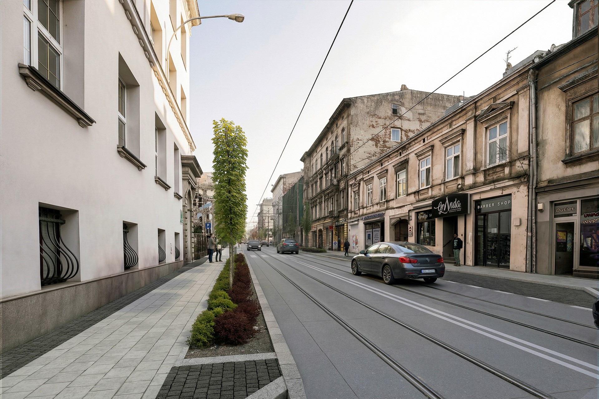 Łódź的Legionów和Cmentarna街道重建可视化丨波兰罗兹-14