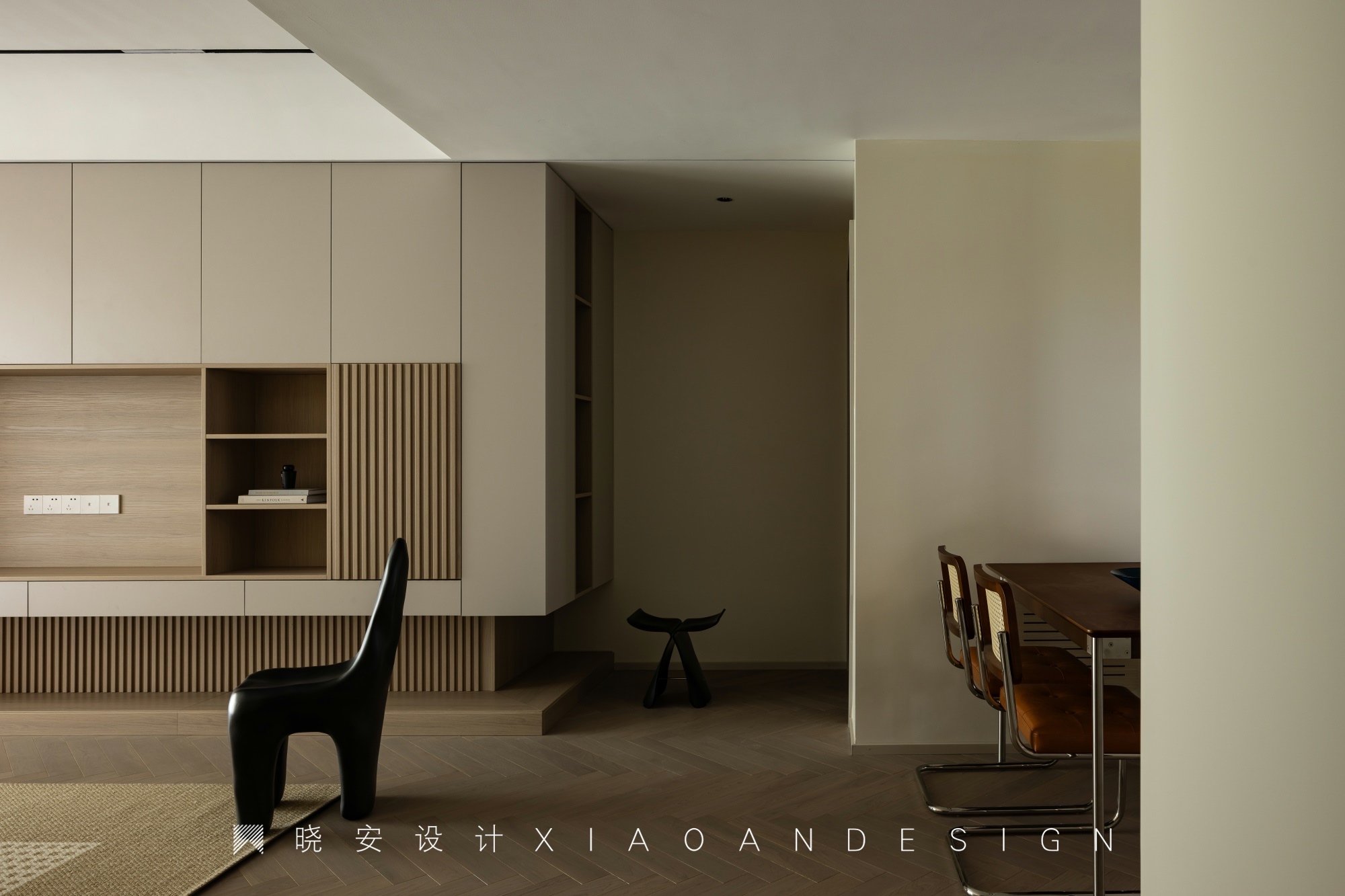 木元素+奶油质感的家丨晓安设计-26