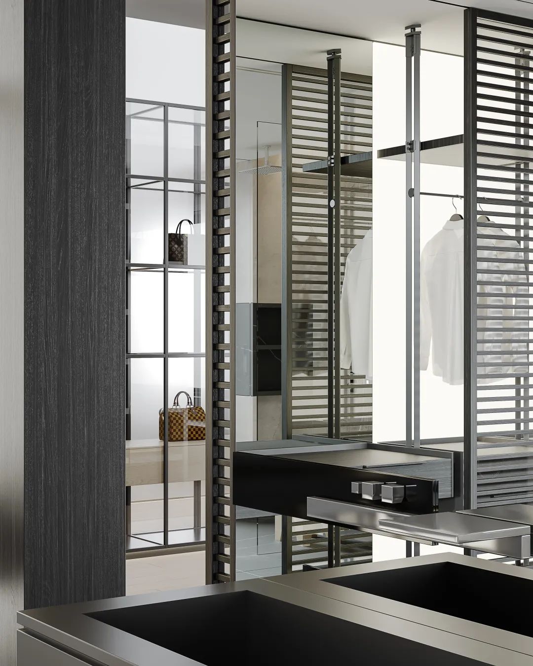 几何交叠丨中国大连丨民舍制作空间设计-33