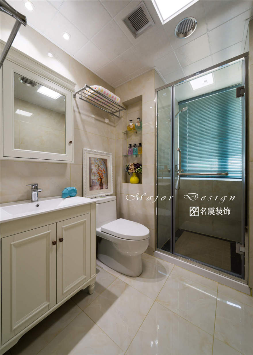 新洲花苑 130㎡美式混搭家居,自由浪漫的生活空间-28