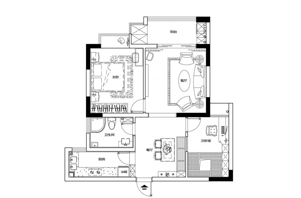 合肥 80㎡现代混搭风,高颜值家居设计全靠软装-42
