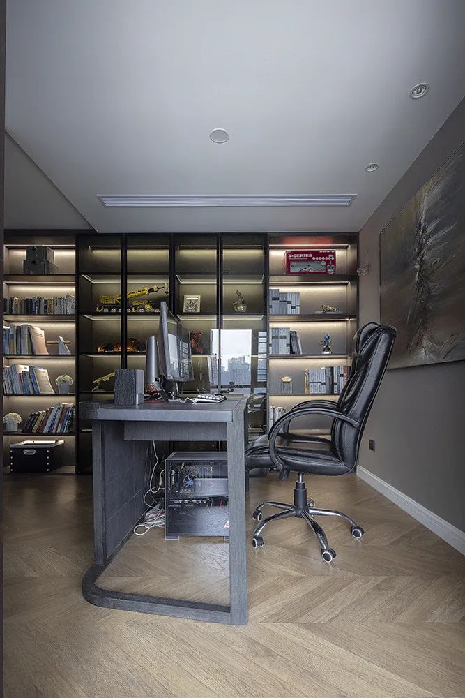 黑白法式浪漫,打造江景房的洄游流动感-55