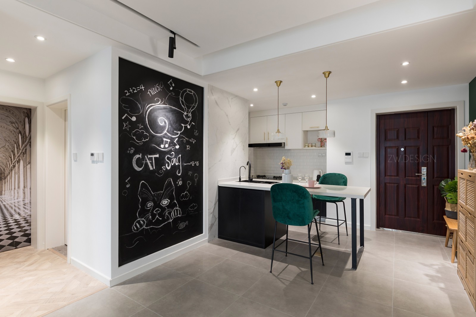 成都 75 平米精致复古空间,打造喵星人与主人共融的生活环境-23