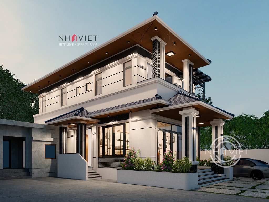 2层8米宽日式屋顶别墅设计方案-9